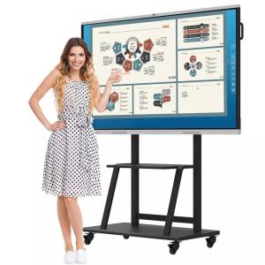 China HDFocus 4K LCD Panel 85 Inch Interactive Whiteboard Smart 3840x2160 factory