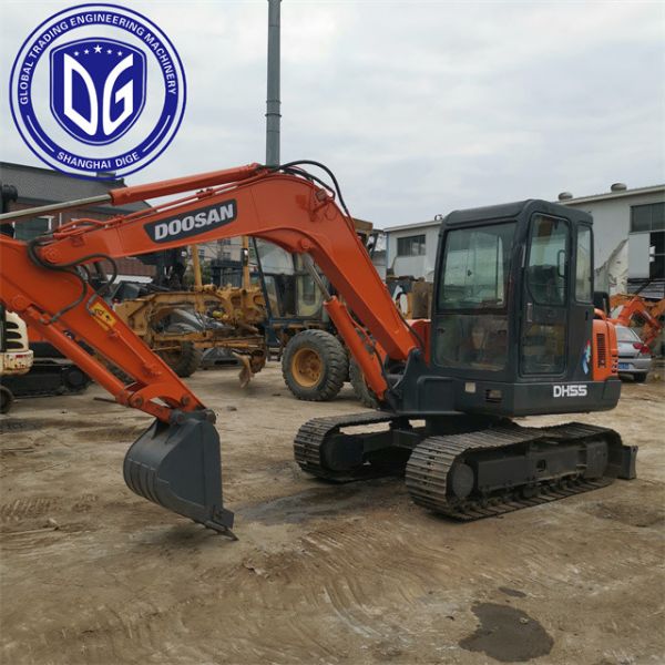 Used Doosan DH55 5.5Ton Mini Excavator With Good Quality At Cheap Price Ready For Sale