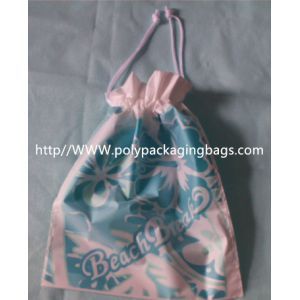 China Custom Plastic Drawstring Bags on sale