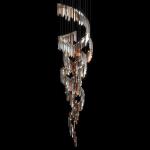 Warm 3000K Chandelier In Copper With Clear Glass For Hotel Interior Furniture