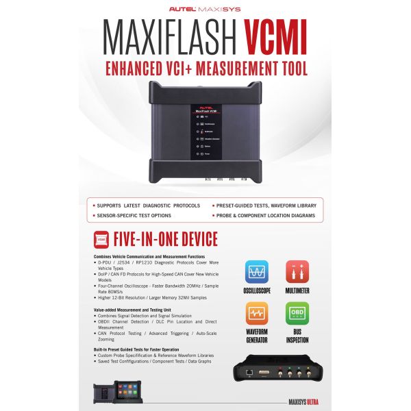 AUTEL MaxiFlash VCMI Enhanced VCI + Measurement Tool