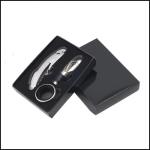 New Arrival 3pcs set Promotional gift wood stainless steel wood bottle opener