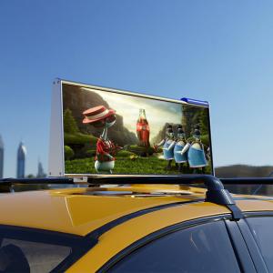 China Digital Advertising Taxi Roof LED Display SMD Front Access Taxi Top LED Display factory