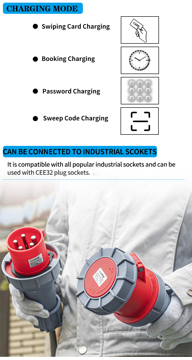 30KW Output Power CCS EV Charger for Production Dc Ccs Exchanged Multiple Guns OCPP Electrical Vehicle Movable Portable
