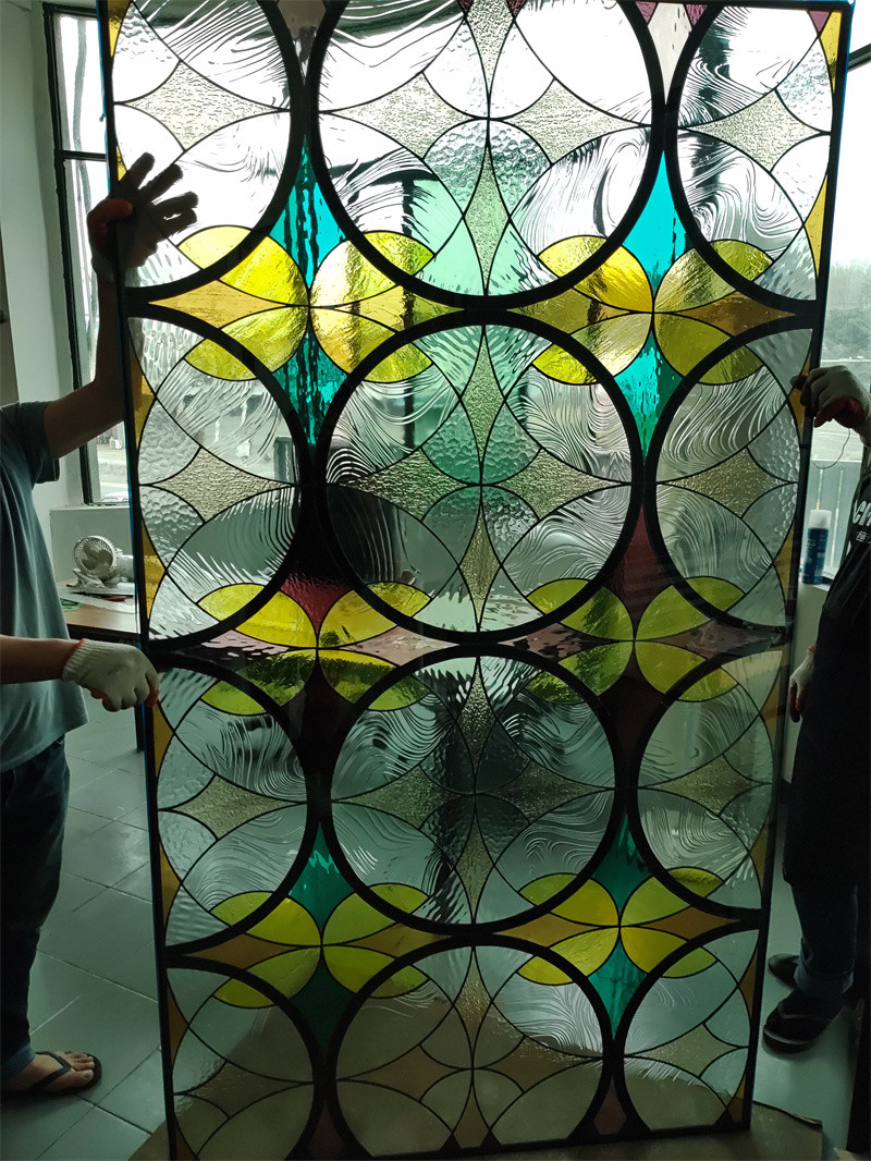 Art Mosaic Glass Stained Glass Welding Decorative Doors And Windows Tiffiny Mosaic Church Glass