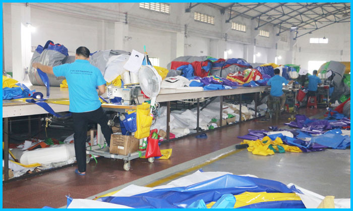 185 Meters Long Big Adults Inflatable Obstacle Course Course From Guangzhou Inflatables Factory
