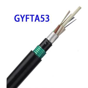 China Single Mode G652D 24 48 Core Optical Direct Burial Fiber Optic Cable GYTA53 factory