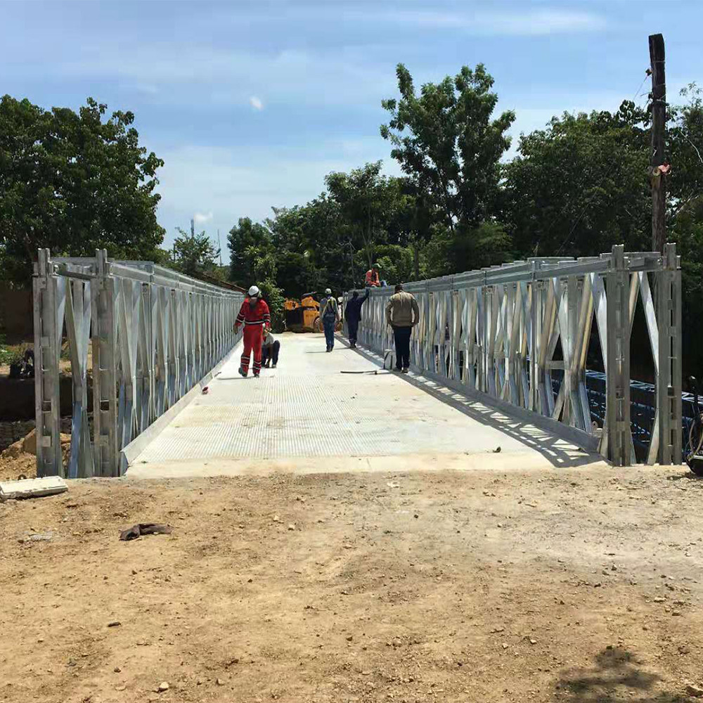 ASTM Q345b Steel Temporary Bailey Bridge Construction Army Military