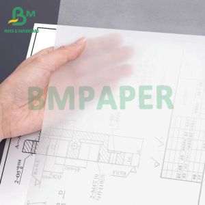 No Coating Tracing Paper Roll 20 In X 55 Yards Tracing Pattern White Translucent