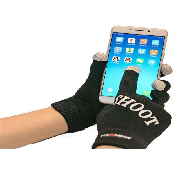 Smart Phone Touchscreen Winter Gloves / Soft Winter Gloves Plain Style
