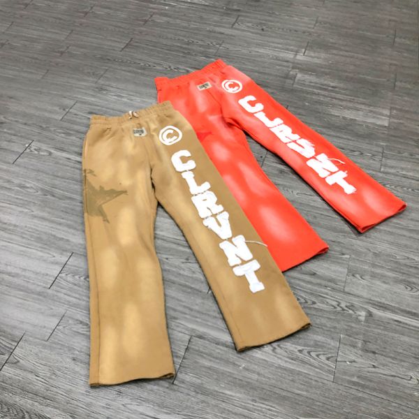 Custom Streetwear Applique Distressed Embroidery Patches Sun Faded Zip Up Hoodie Set Tracksuit Sweatpants Joggers Set