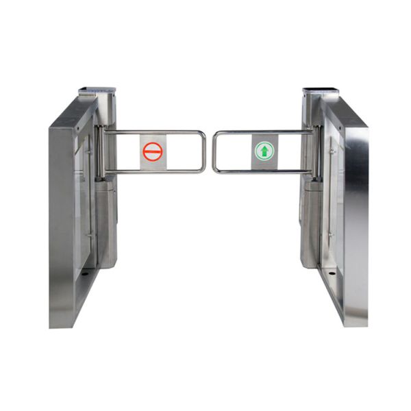 China Fully Motorized Swing Barrier Gate Acrylic SUS304 Bi Directional 90 Degree factory