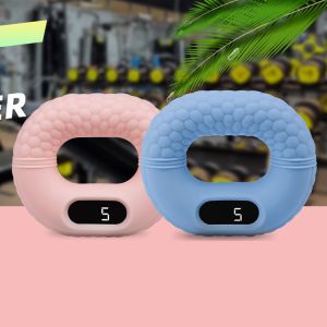 China Home Fitness Workout Silicone Counting Strength Device Hand Grip Ring Strengthener With Counter on sale