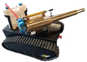 China Electric Motor Rubber Track Undercarriage For Spray Disinfectant With Remote Control factory