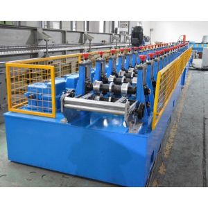 China 5.5KW Upright Shelf Roll Forming Machine Hydraulic Punching factory