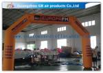 Orange Custom Inflatable Race Arch , Inflatable Archway 420D Oxford Cloth