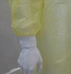 PP isolation disposable visitor gown medical supplies doctor nurse yellow