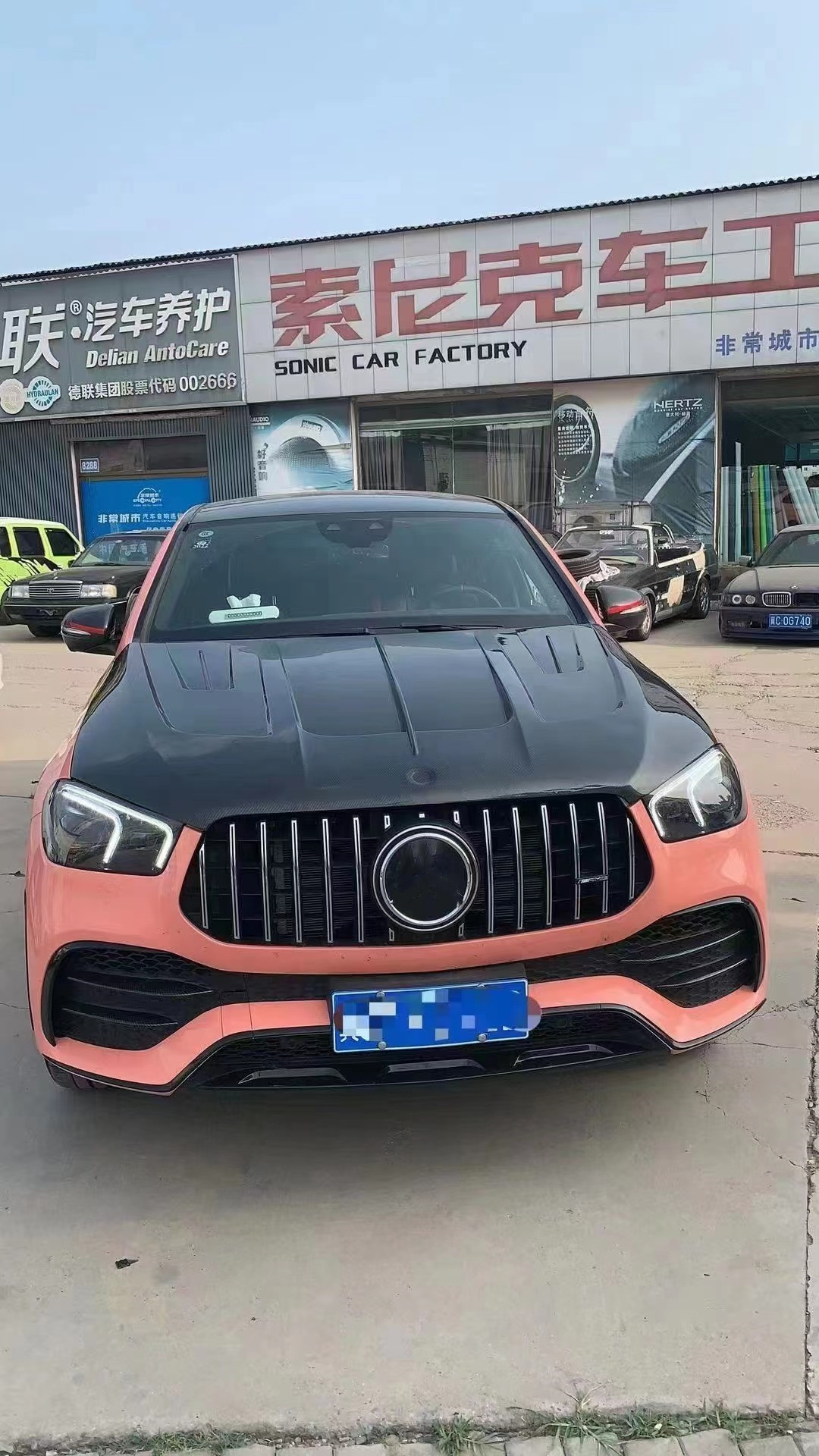 New Product Carbon Fiber Hood for Mercedes GLE Coupe GLE Carbon Fiber Engine Cover Engine Hatch Cover