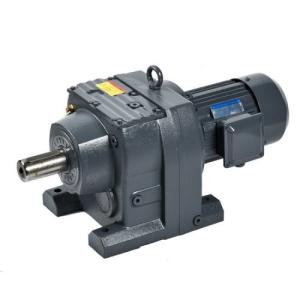 China R Series 50/1 Ratio Helical Gear Coaxial Helical Gear Speed Reducer factory