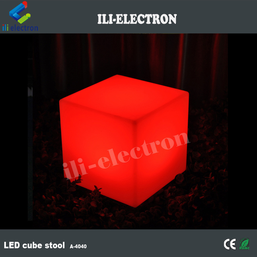 350LM Rechargeable Outdoor LED Cube Light LED Cube Stool For Events