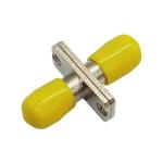 Metal SX ST Adapter , SM MM ST Fiber Coupler With Red Dust Cap