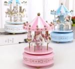 Merry go round Plastic Electronic Products , Roundabout Turntable Music Box