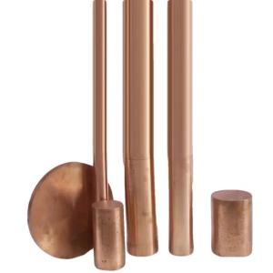China 8mm Diameter 99.9% T1 T2 Solid Copper Bar Yellow Cu Bar H62 H59 Red Copper Tu1 Tu2 Pure Copper Bar factory