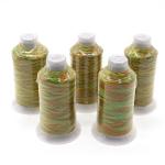 T70 High Tenacity Multi Color Thread Rainbow Sewing Thread 210D Yarn Count 240