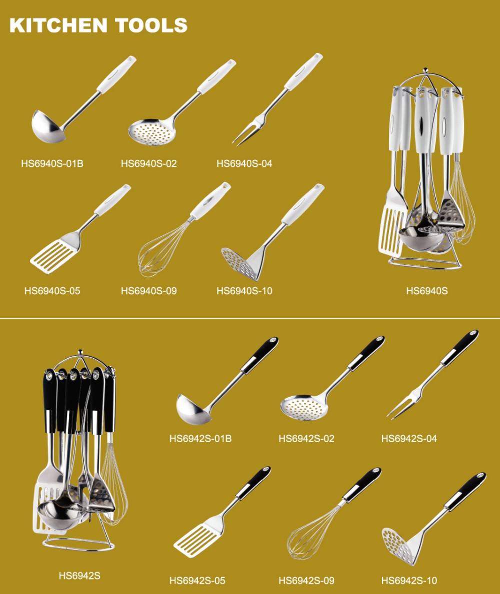 Home Kitchen Stainless Steel Utensils for High Temperature Resistant Kitchen Appliances