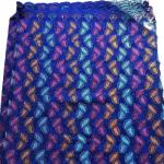 African Hollow Lace Coloured Embroidered Fabric Switzerland Leaf