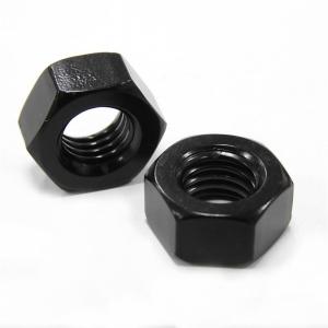 China 3/8 1/2 GR 2 Blacken Heavy Duty Hex Nuts High Strength Zinc Plated DIN934 factory