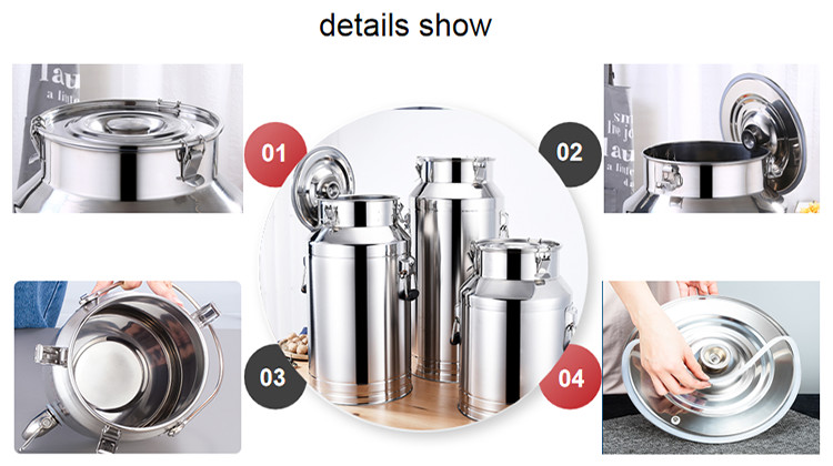30Lolive oil tanks storage 201 stainless steel 1.0mm grain storage milk can
