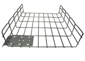 China Custom Size 1000mm Metal Steel Wire Mesh Cable Tray factory