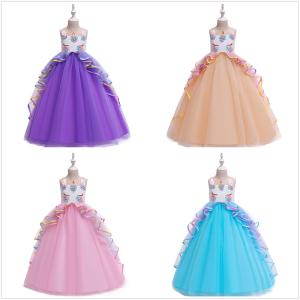 China Ruffle Lace Pageant Sleeveless Baby Princess Dresses For Party Wedding factory