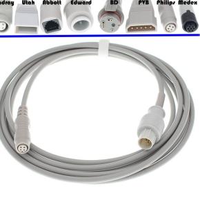 China Nihon Kohden IBP Cable 684090 Compatible IBP Adapter Cable factory