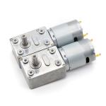 Permanent Magnet Brush Dc Worm Geared Motor JGY-385 24v Worm Gear Motor Dc Motor