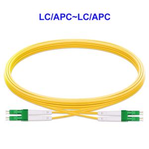 China 2 Core Single Mode Fiber Optic Cable LC APC LC APC For Ftth factory