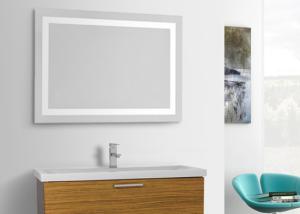 China Modern LED Illuminated Bathroom Mirror / Waterproof Touch Screen Smart Mirror factory