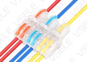China 0.08mm2 Push In Lever Pct Spl Wire Junction Connector factory