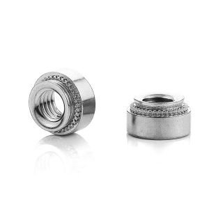 Titanium Silver Knurled Swage Nut Press-in Nut M0.6-M3 For Bumper Shield