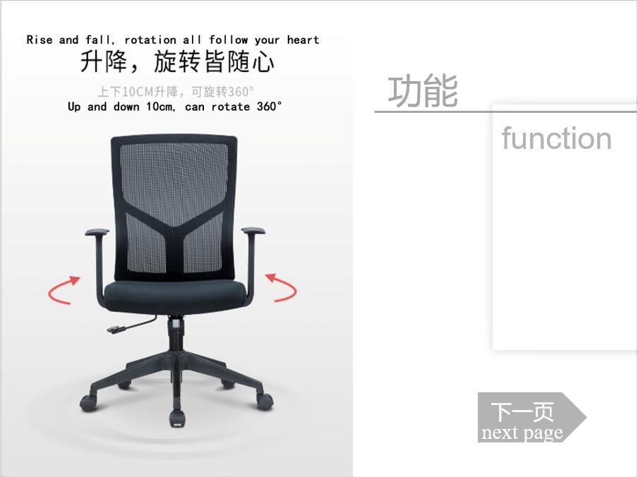 Stainless Steel Executive Office Chair with Adjustable Armrest and BIFMA Certification