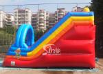 Popular children happy clown inflatable slide with arch full digitally printed