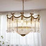 Modern Crystal Pendant Light Indoor Fashion Wedding Popular Style Simple Living