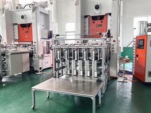 China SIEMENS Motor Automatic Aluminium Foil Food Container Making Machine Within 0.8Mpa Air Pressure factory