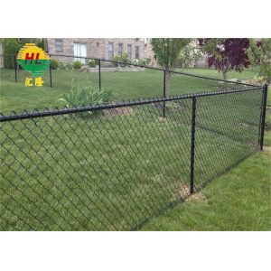 Black Decorative Garden Welded Wire Mesh Chain Link Fence Pvc Coated