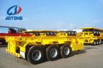 Gooseneck Flatbed 3 Axles 40ft Shipping Container Semi Truck Trailer and Used
