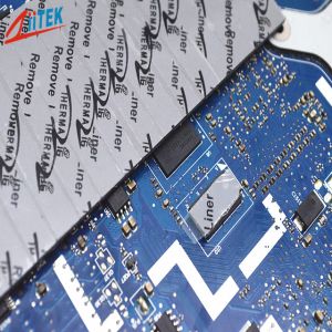 China 5W / MK Silicone Rubber Pad 0.5mmT 45 SHORE00 For Rainproof LED Power on sale