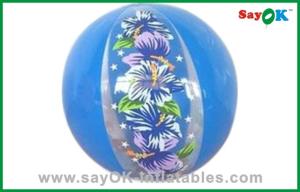 China Business Giant Round Inflatable Helium Balloon Blue Festival Celebrate Balloon factory