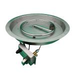 Round 20lb Fire Pit Pan Insert 65000 BTU Propane Pan Burner Kit