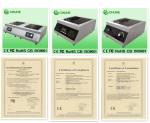 Stainless Steel Commercial Induction Hob 220V 3500W CE FCC Approved